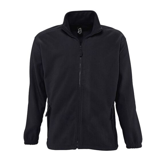 SOLS Mens North Full Zip Outdoor Fleece Jacket / Charcoal